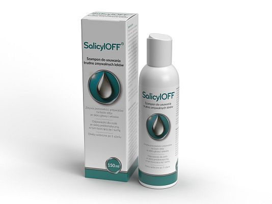 Grafika SalicylOFF – Szampon do usuwania trudno zmywalnych leków 150 ml